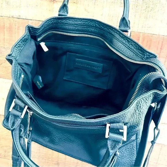 Rebecca Minkoff Regan Pebbled Leather Satchel/Crossbody - Picture 13 of 16